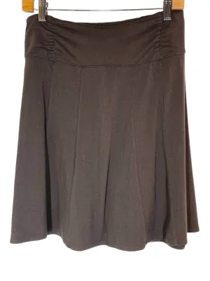 Soft Autumn Chocolate Jersey Knit Skirt