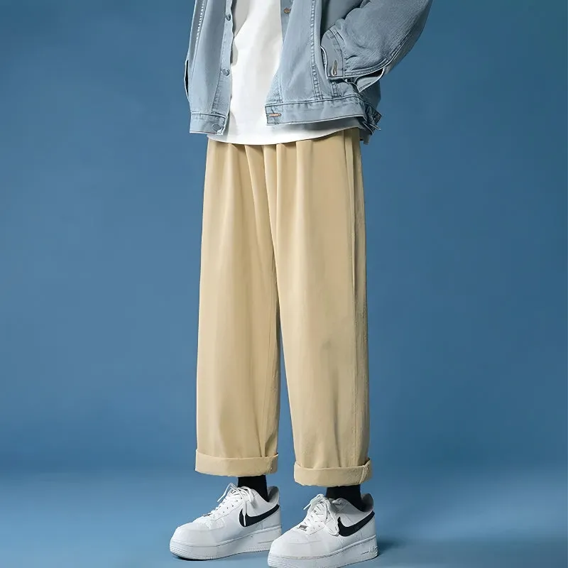 Soft Boy Casual Straight Leg Pants