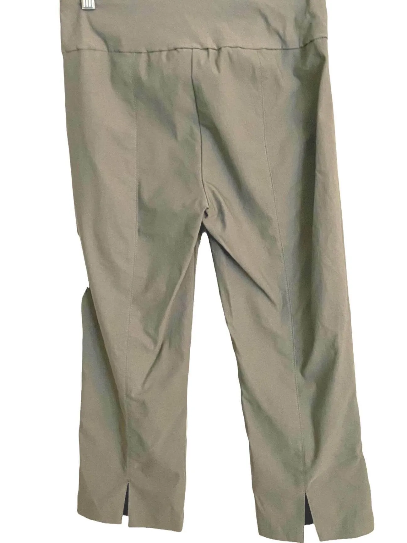 Soft Summer Khaki Cropped Stretch Pant