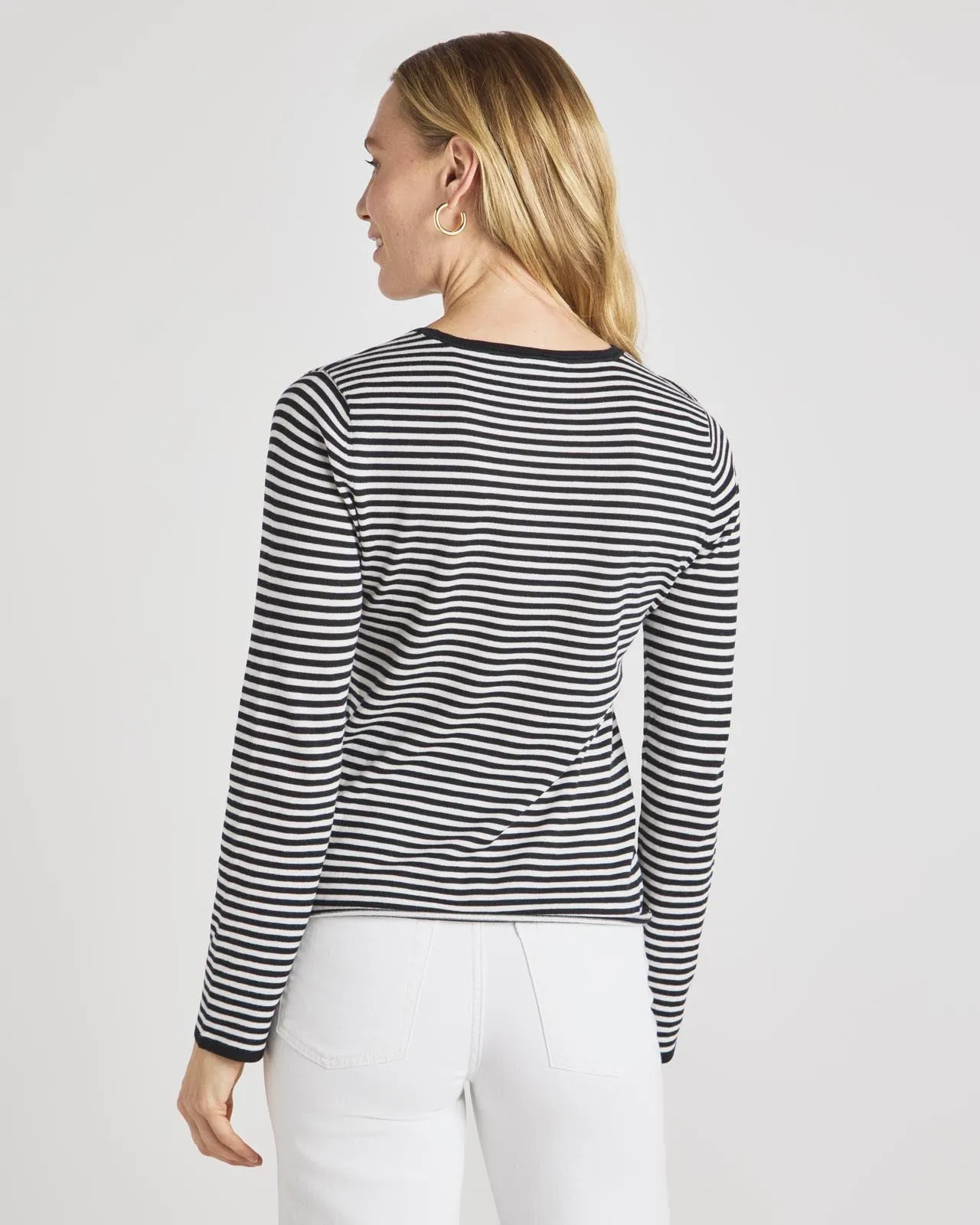 Striped Grayson Crew Sweater