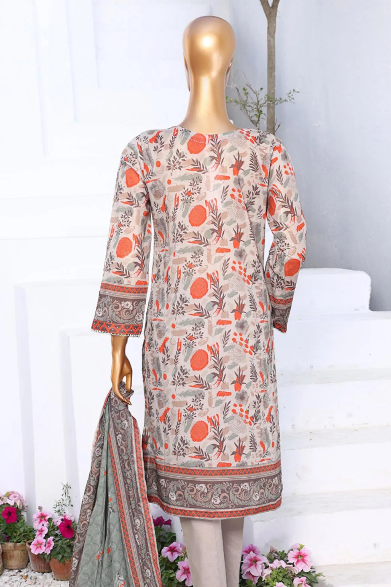 Summer Vibes By HZ Stitched 3 Piece Printed Lawn Vol-01 Collection'2024-PSL-403