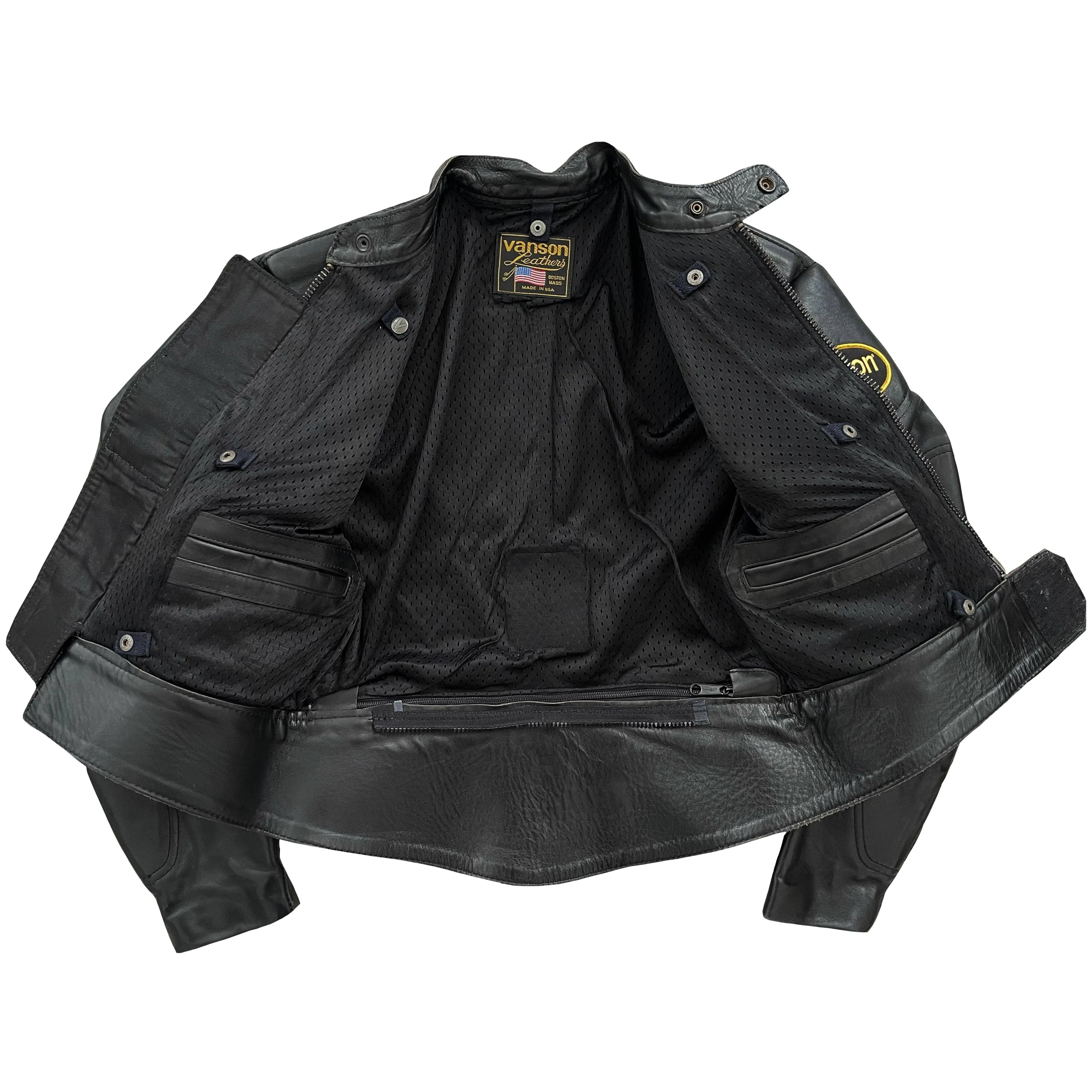 Vanson Leathers Motorcycle Racer Jacket - S