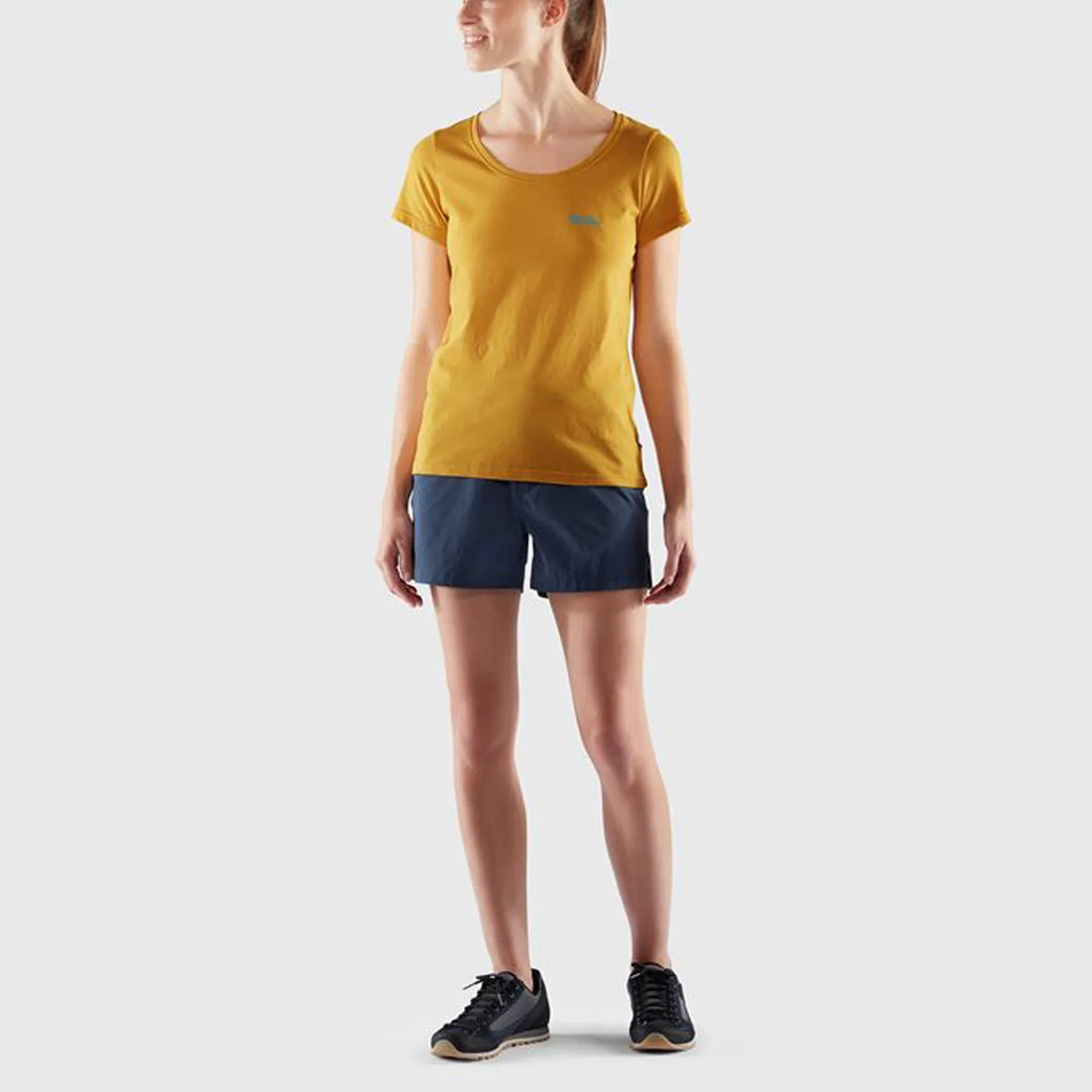 Womens Fjallraven Logo T-Shirt - Sale